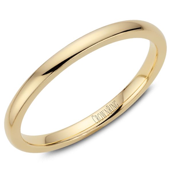 2mm Yellow Gold Wedding Band Elgin's Fine Jewelry Baton Rouge, LA