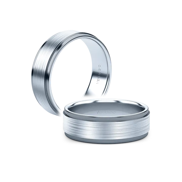 Mens 14K White Gold Verragio Wedding Band Elgin's Fine Jewelry Baton Rouge, LA