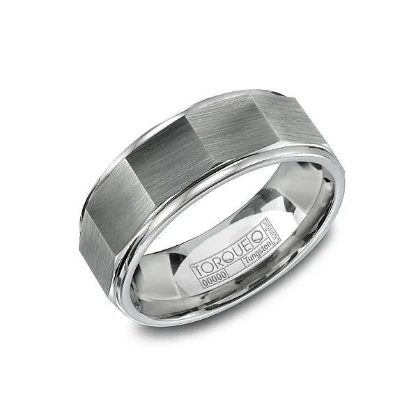 Mens Grey Tungsten Carbide Wedding Band Elgin's Fine Jewelry Baton Rouge, LA
