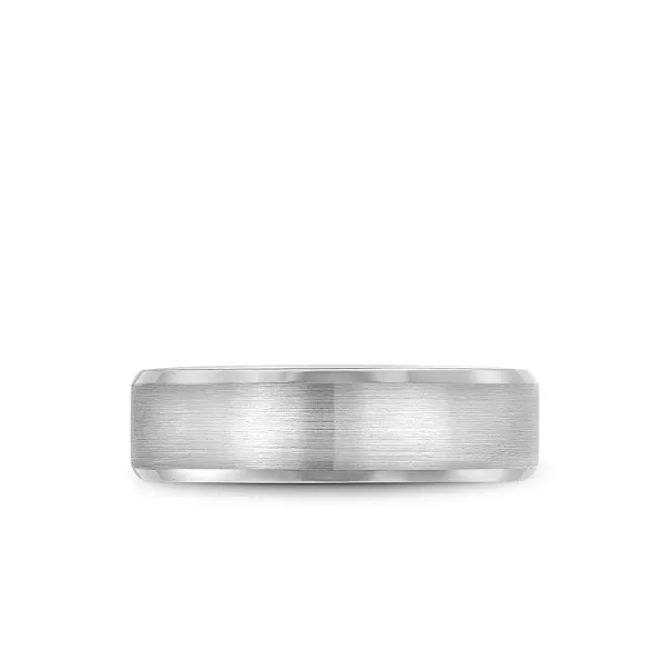 Bleu Royale 14K White Gold Wedding Band Image 3 Elgin's Fine Jewelry Baton Rouge, LA