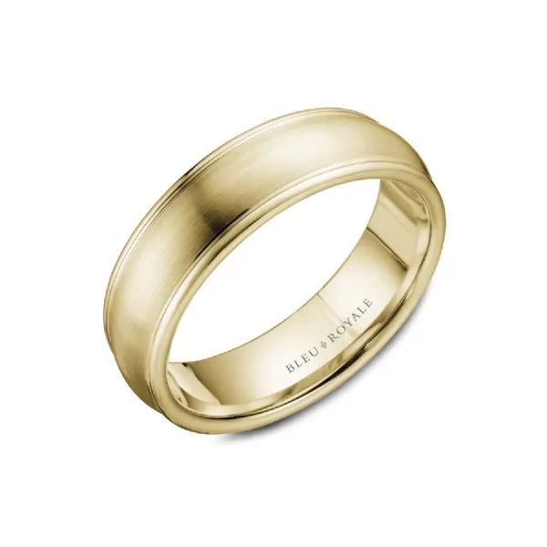 Bleu Royale 14K Yellow Gold Wedding Band Elgin's Fine Jewelry Baton Rouge, LA