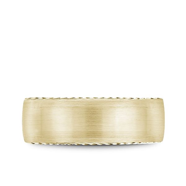 Bleu Royale 14K Gold Wedding Band Image 3 Elgin's Fine Jewelry Baton Rouge, LA