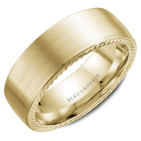 Bleu Royale 14K Gold Wedding Band Elgin's Fine Jewelry Baton Rouge, LA