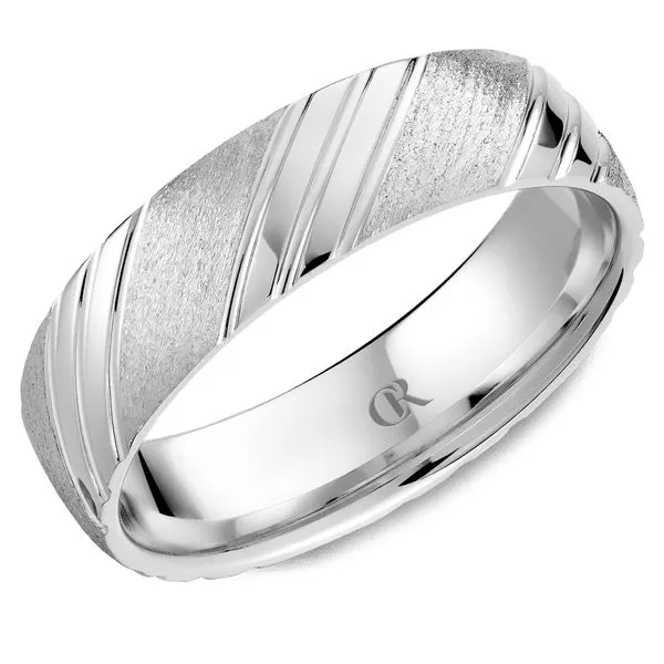 Mens CR Collection Diamond Brush 6mm Wedding Band Elgin's Fine Jewelry Baton Rouge, LA