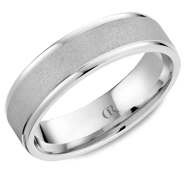 Mens CR Collection Sandblast 6mm Wedding Band Elgin's Fine Jewelry Baton Rouge, LA