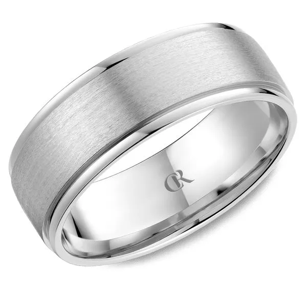 Mens CR Collection Sandpaper Finish 6mm Wedding Band Elgin's Fine Jewelry Baton Rouge, LA