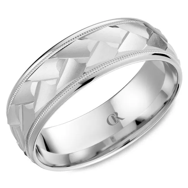 Mens CR Collection Woven Texture 7mm Wedding Band Elgin's Fine Jewelry Baton Rouge, LA