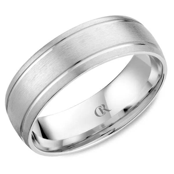 Mens CR Collection Sandpaper Top 7mm Wedding Band Elgin's Fine Jewelry Baton Rouge, LA