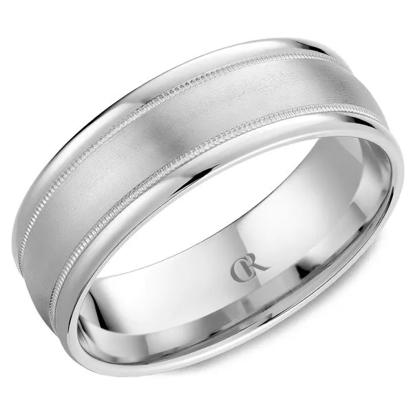 Mens CR Collection Sandpaper Finish 7mm Wedding Band Elgin's Fine Jewelry Baton Rouge, LA