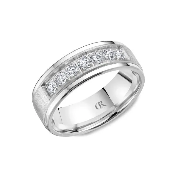 Mens CR Collection 7mm Diamond Wedding Band Elgin's Fine Jewelry Baton Rouge, LA