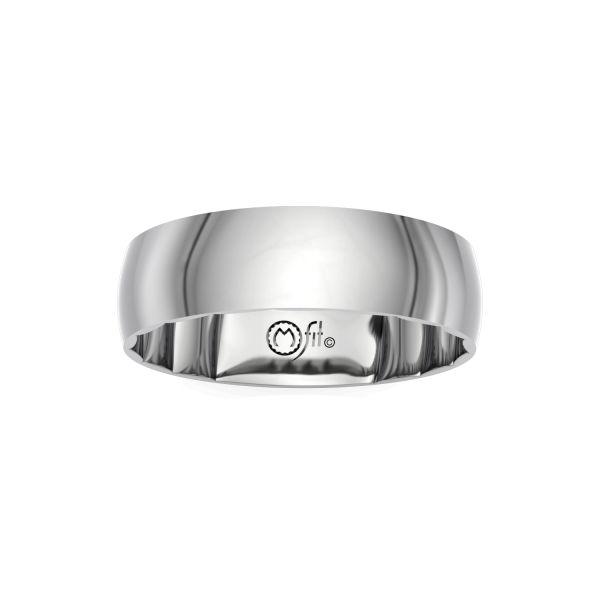 14kt White Gold M-Fit Wedding Band Image 3 Elgin's Fine Jewelry Baton Rouge, LA