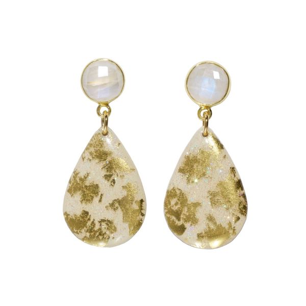 Dazzled Cream Teardrop Earrings Elgin's Fine Jewelry Baton Rouge, LA