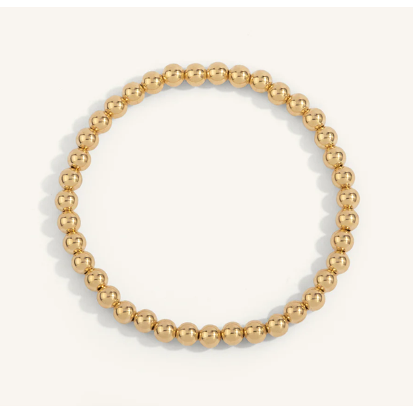 14kt Gold Filled Shine Bright Bead Bracelet 7