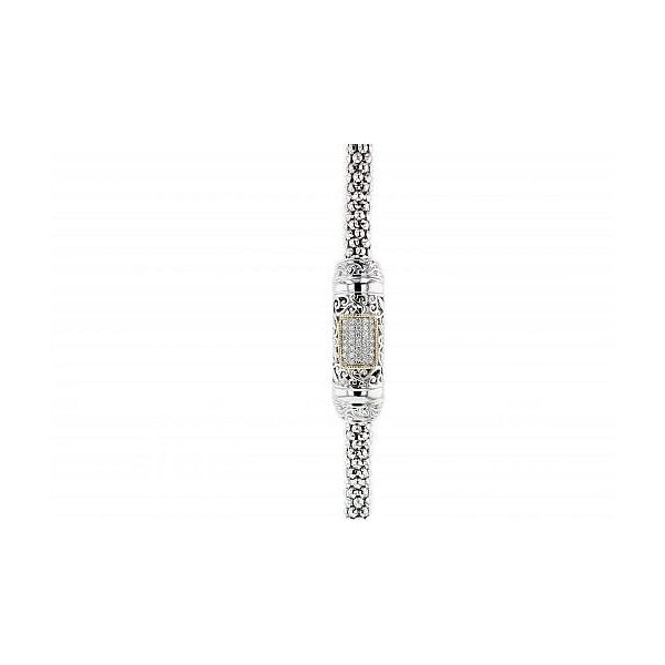 PiyaRo Sterling Silver and Gold Diamond Bracelet Image 3 Elgin's Fine Jewelry Baton Rouge, LA