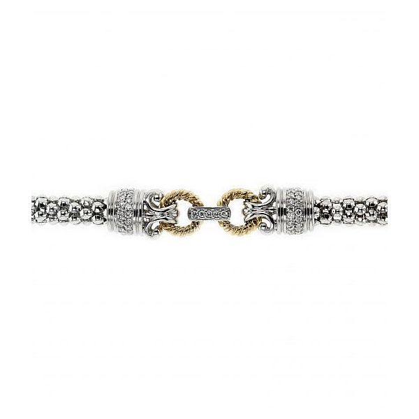 PiyaRo Sterling Silver and Gold Diamond Bracelet Image 3 Elgin's Fine Jewelry Baton Rouge, LA