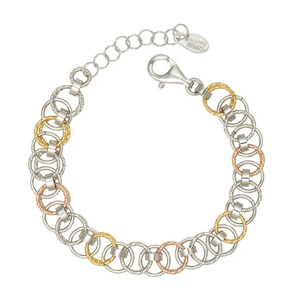 Sterling Silver Tri-Color Alicia Bracelet Elgin's Fine Jewelry Baton Rouge, LA