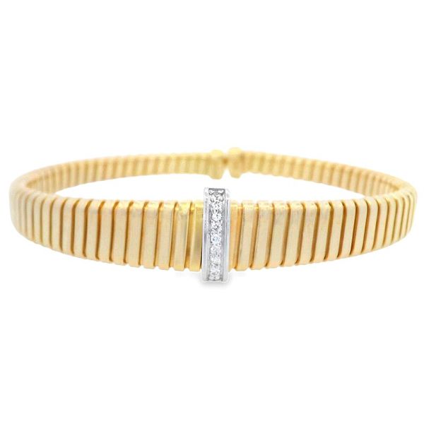 Piyaro Gold Finish Sterling Silver Flex Bracelet Elgin's Fine Jewelry Baton Rouge, LA