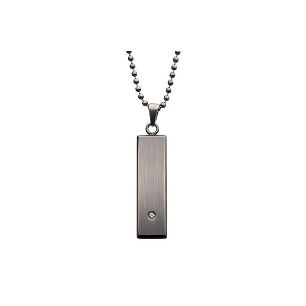 Men's Silver Tag Necklace | Posh Totty Designs | Wolf & Badger