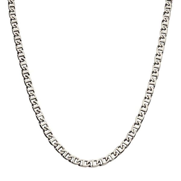 Men's Stainless Steel Mariner Link Chain Necklace Elgin's Fine Jewelry Baton Rouge, LA