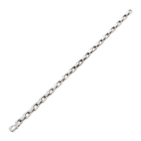 Polished Finish Stainless Steel Paperclip Chain Bracelet Image 3 Elgin's Fine Jewelry Baton Rouge, LA