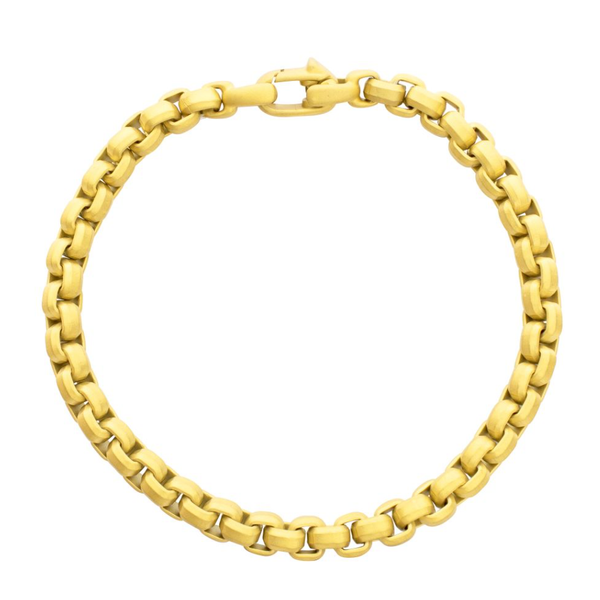 6mm Matte Finish Box Chain Bracelet Elgin's Fine Jewelry Baton Rouge, LA