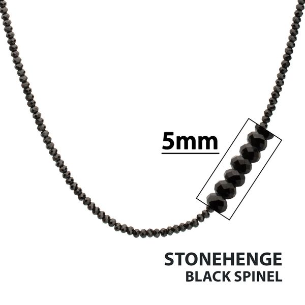 Inox Black Spinel Necklace Elgin's Fine Jewelry Baton Rouge, LA