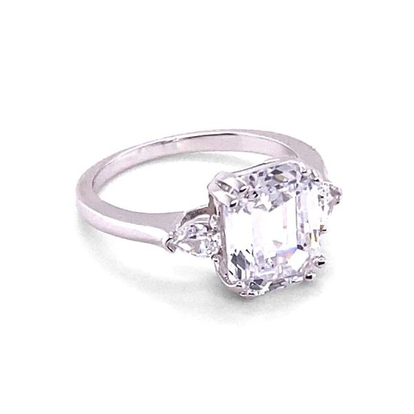 Anna Zuckerman Sterling Silver and Diamond White Crystalline Grace Ring Elgin's Fine Jewelry Baton Rouge, LA