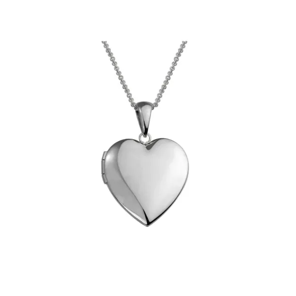 Sterling Silver Heart Locket Necklace Elgin's Fine Jewelry Baton Rouge, LA