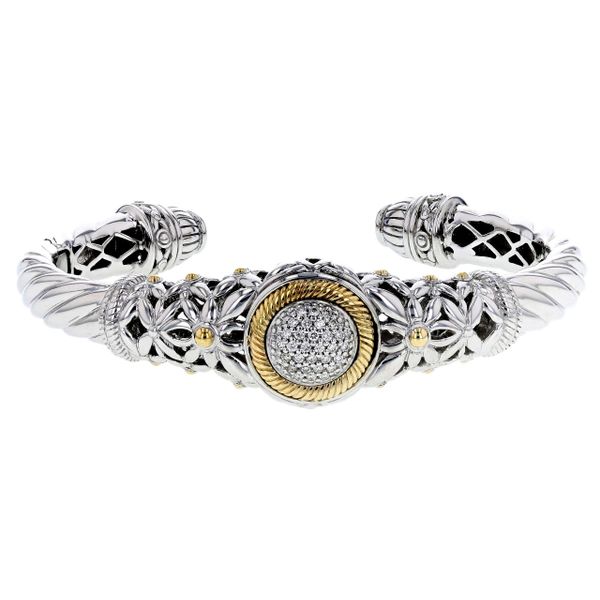 PiyaRo Sterling Silver and Gold Diamond Bracelet Elgin's Fine Jewelry Baton Rouge, LA