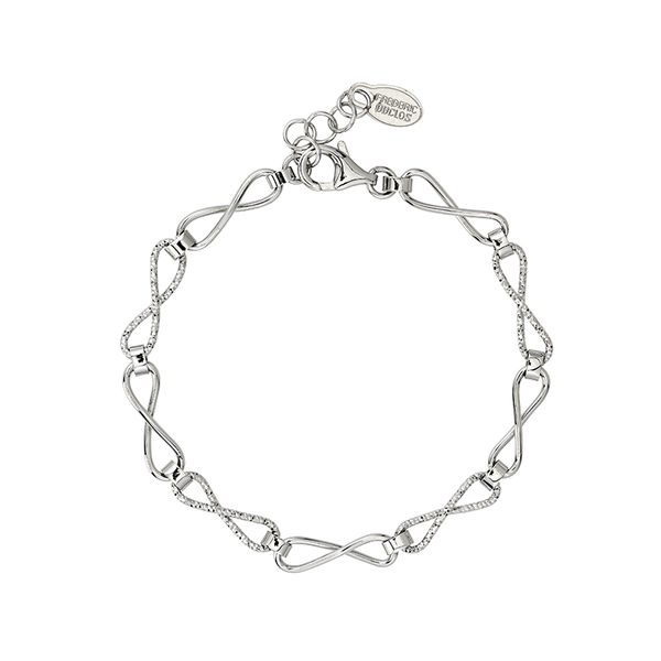 Sterling Silver Infinity Link Bracelet Elgin's Fine Jewelry Baton Rouge, LA