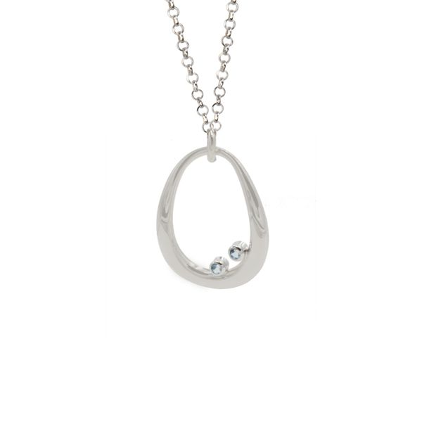 Sterling Silver and Blue Topaz Trixie Necklace Elgin's Fine Jewelry Baton Rouge, LA