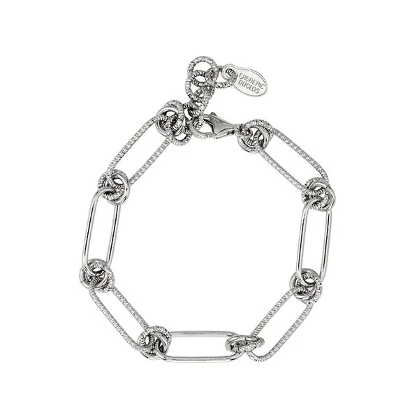 Sterling Silver Smoothe and Texture Paperclip Bracelet Elgin's Fine Jewelry Baton Rouge, LA