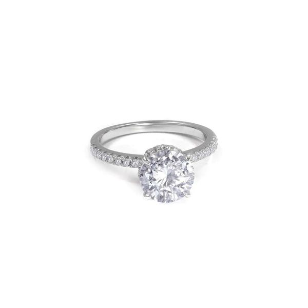 Anna Zuckerman Sterling Silver and Diamond White Crystalline Anastasia Ring Elgin's Fine Jewelry Baton Rouge, LA