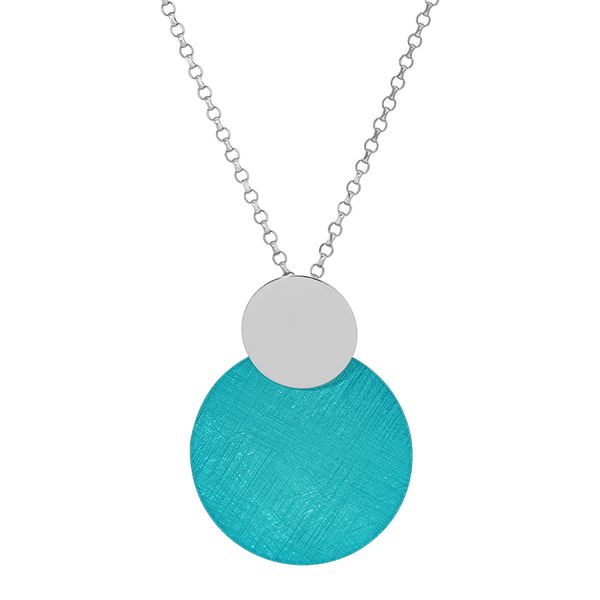 Frederic Duclos Ocean Blue Circle Necklace Elgin's Fine Jewelry Baton Rouge, LA