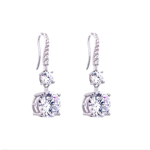 Anastasia Diamond White Drop Earrings Image 2 Elgin's Fine Jewelry Baton Rouge, LA