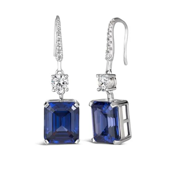 Anna Zuckerrman Platinum Finish Gracie Lou Earrings Elgin's Fine Jewelry Baton Rouge, LA