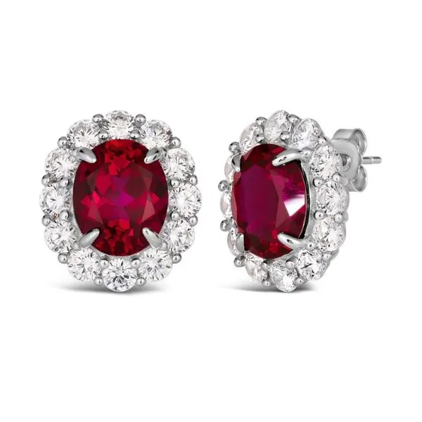 Anna Zuckerman Platinum Finish Victoria Earrings Elgin's Fine Jewelry Baton Rouge, LA
