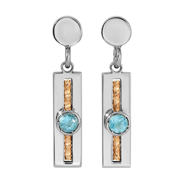 Frederic Duclos Blue Topaz Soprano Earrings Elgin's Fine Jewelry Baton Rouge, LA