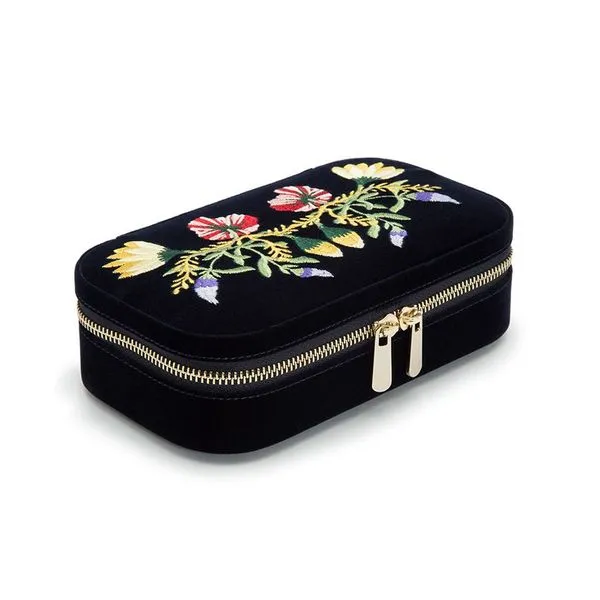 Zoe Travel Zip Case in Indigo Image 3 Elgin's Fine Jewelry Baton Rouge, LA