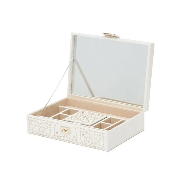 Wolf 1834 Marrakesh Flat Jewelry Box in Cream Image 3 Elgin's Fine Jewelry Baton Rouge, LA