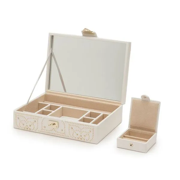 Wolf 1834 Marrakesh Flat Jewelry Box in Cream Image 4 Elgin's Fine Jewelry Baton Rouge, LA