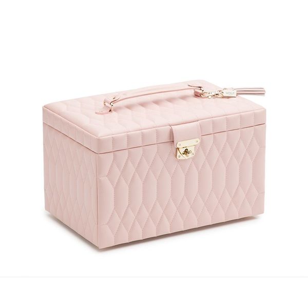 Wolf 1834 Caroline Large Jewelry Case in Rose Quartz Image 2 Elgin's Fine Jewelry Baton Rouge, LA