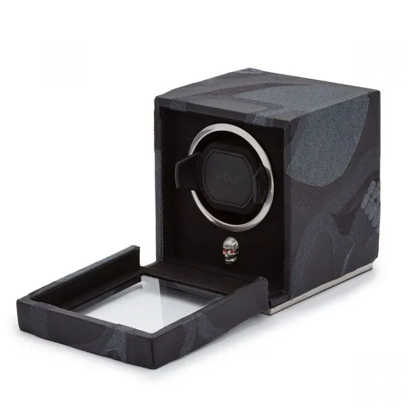 Wolf 1834 Memento Mori Cub Watch Winder in Black Image 4 Elgin's Fine Jewelry Baton Rouge, LA