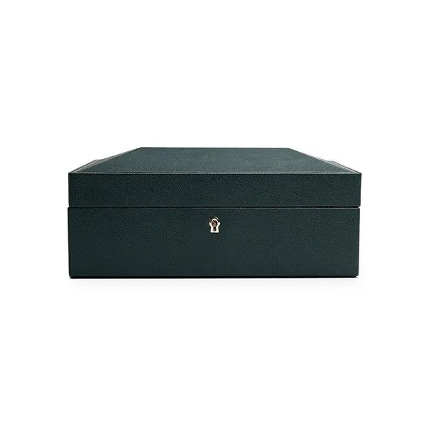 Wolf 1834 British Racing 8 Peice Watch Box in Green Elgin's Fine Jewelry Baton Rouge, LA
