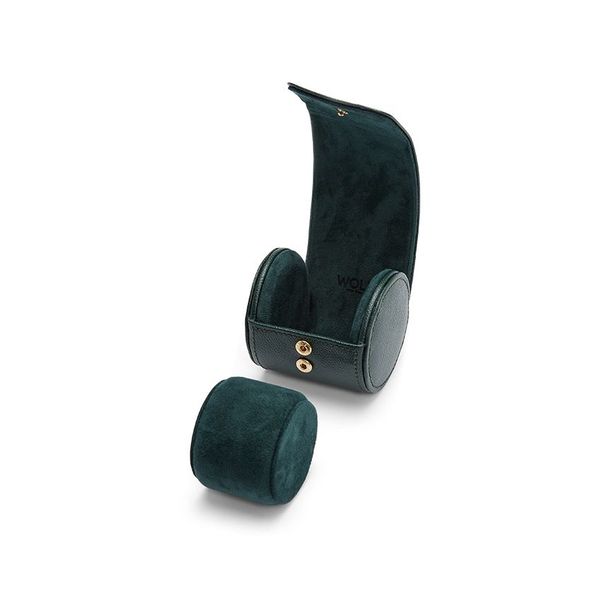 British Racing Green Single Watch Roll Image 5 Elgin's Fine Jewelry Baton Rouge, LA