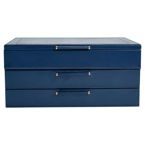 Sophia Jewelry Box With Drawers in Indigo Elgin's Fine Jewelry Baton Rouge, LA