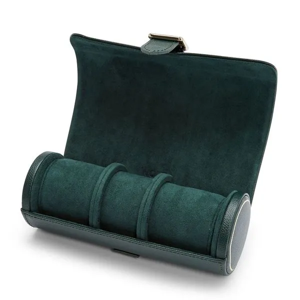 British Racing Triple Watch Roll in Green Image 3 Elgin's Fine Jewelry Baton Rouge, LA