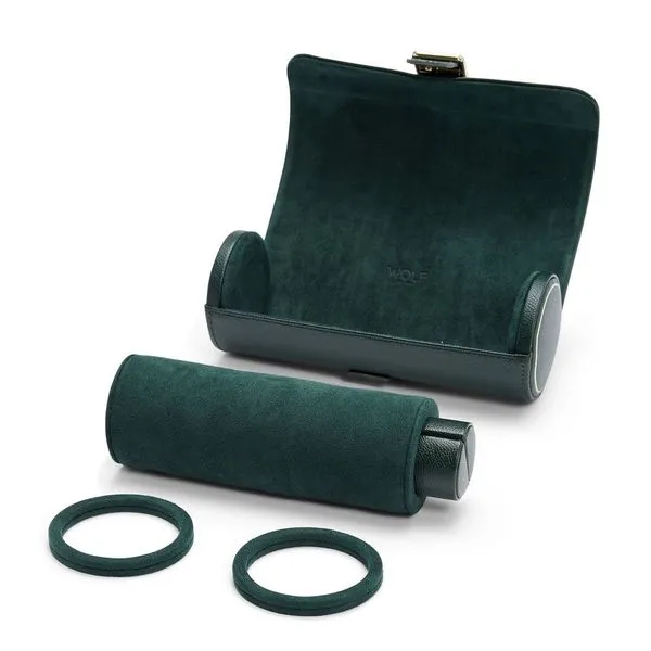 British Racing Triple Watch Roll in Green Image 4 Elgin's Fine Jewelry Baton Rouge, LA