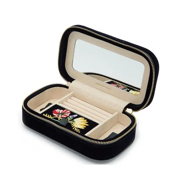 Zoe Travel Zip Case in Indigo Image 4 Elgin's Fine Jewelry Baton Rouge, LA