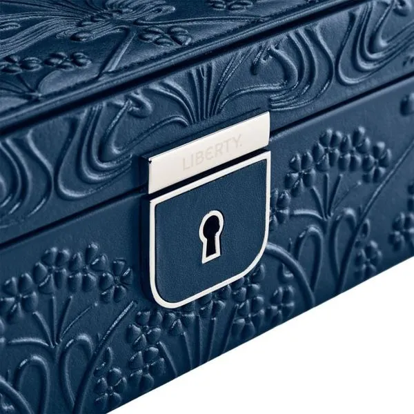 WOLF X LIBERTY All Over Lanthe Medium Jewelry Box - Navy Image 5 Elgin's Fine Jewelry Baton Rouge, LA